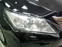 Защита фар /очки на Toyota Camry 50/Тойота Камри 50 2011- прозрачная