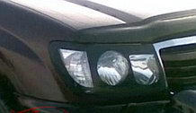 Защита фар/очки на Toyota Land Cruiser 100/Тойота Ланд Крузер 100 1998-2007