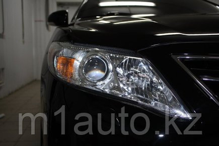 Защита фар /очки на Toyota Camry 45/Тойота Камри 45 2009-2011 прозрачная