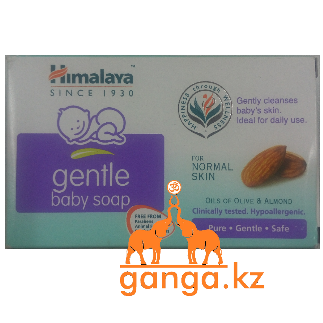 Мыло детское увлажняющее Олива и Миндаль Хималая (Gentle Baby Soap Olive and Almond HIMALAYA), 75 гр.