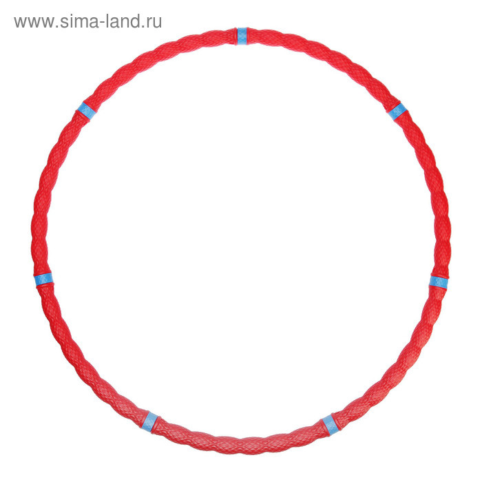 Обруч массажный Leco, d=95 см, толщина 4 см, 800 г, гп133102, цвет красный