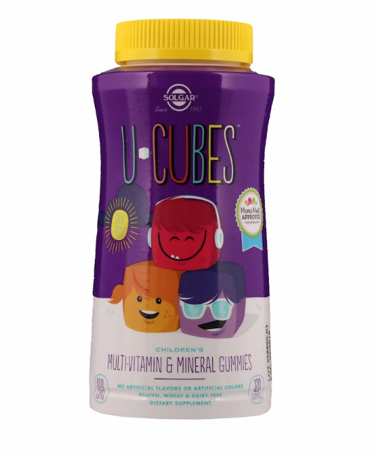 Solgar, U-Cubes, жевательные витамины и минералы для детей, 120 жевательных конфет - фото 1 - id-p65069634
