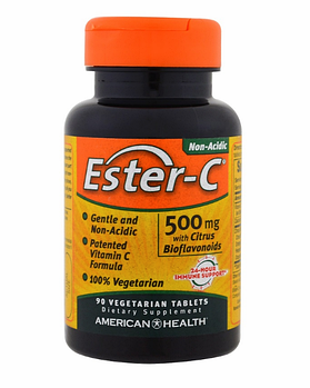 American Health, Ester-C, 500 мг, 90 вегетарианских таблеток