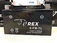 REX 6-FM-7L (7Ah 12V) мотоциклдерге арналған аккумулятор