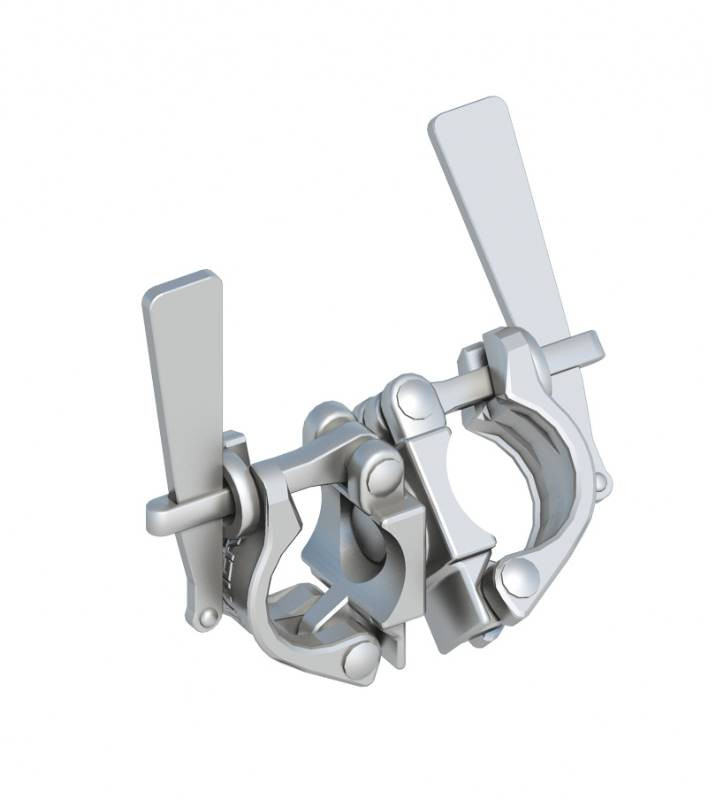 Поворотный клиновой хомут Класс А, DIN EN 74-А-C для стальных и алюминиевых труб