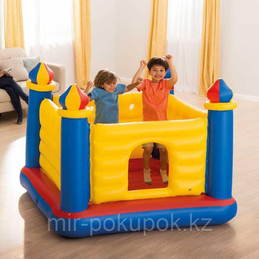 Детский надувной игровой центр батут-замок JUMP-O-LENE CASTLE BOUNCER Intex 48259.(175х175х 135 см)