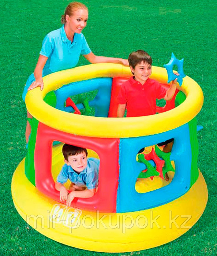 Детский надувной батут круглый Jumping Tube Gym 152х107 см, Bestway 52056