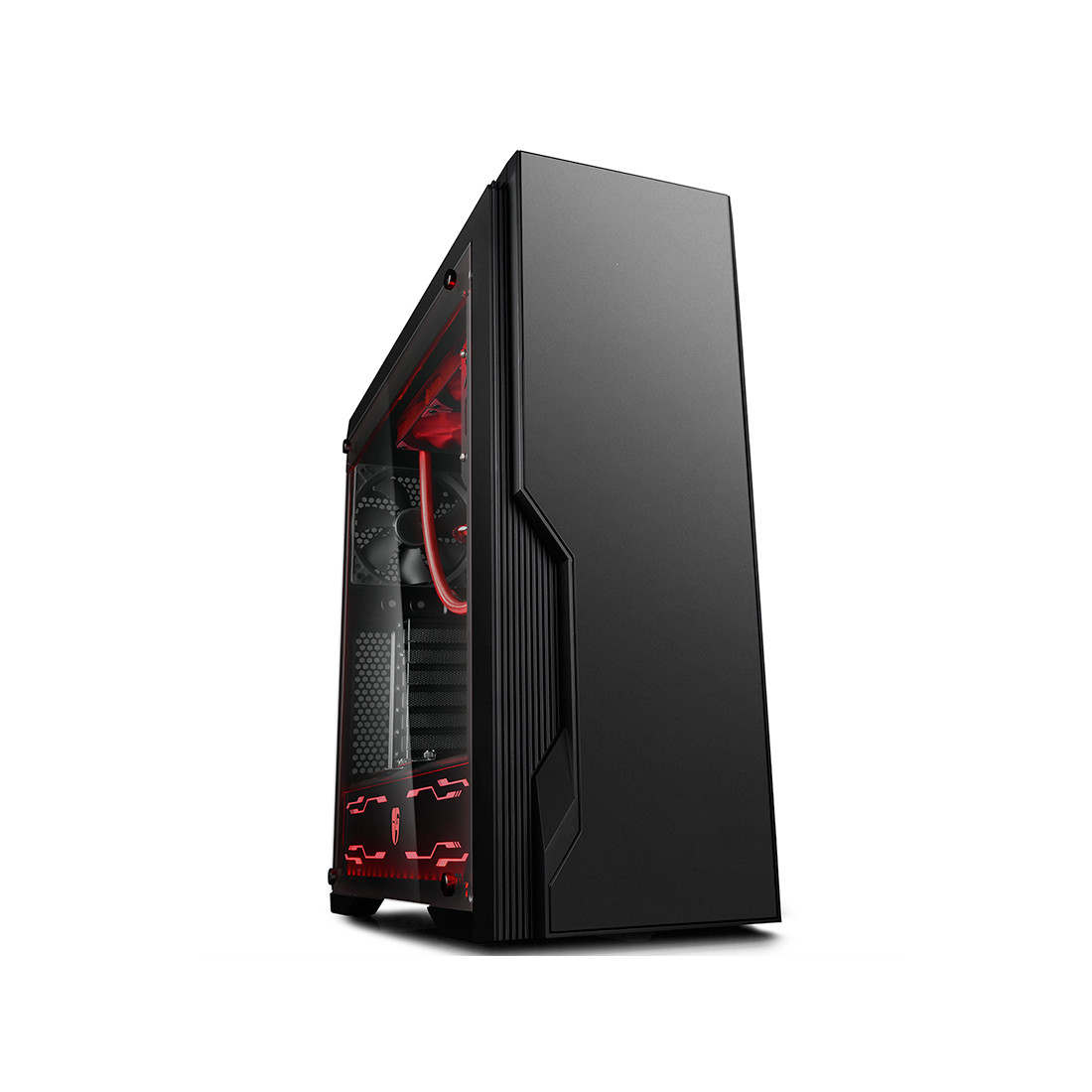 Кейс, Deepcool, DUKASE LIQUID, ATX/Micro ATX, USB 3.0/2.0, Контроллер, HD-Audio+Mic, Кулер 1*12cm, RGB СЖО 240 мм, Сталь 0, 7, Без Б/П, Чёрный