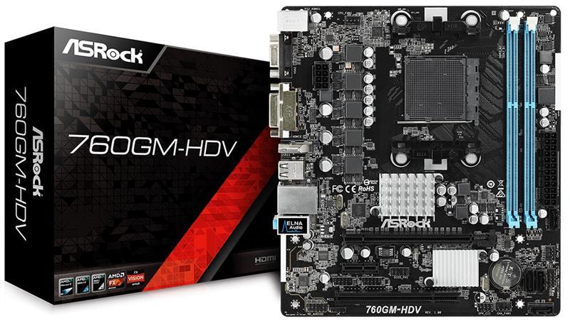 Материнская плата ASRock 760GM-HDV