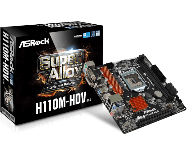 Материнская плата ASRock H110M-HDV R3.0