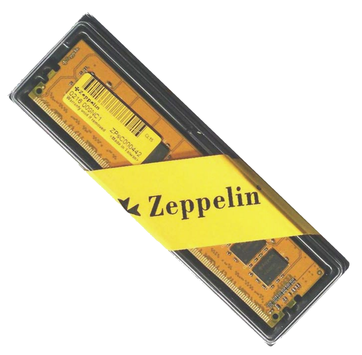 Оперативная память DDR4 PC-19200 (2400 MHz) 4Gb Zeppelin <512x8, Gold PCB>