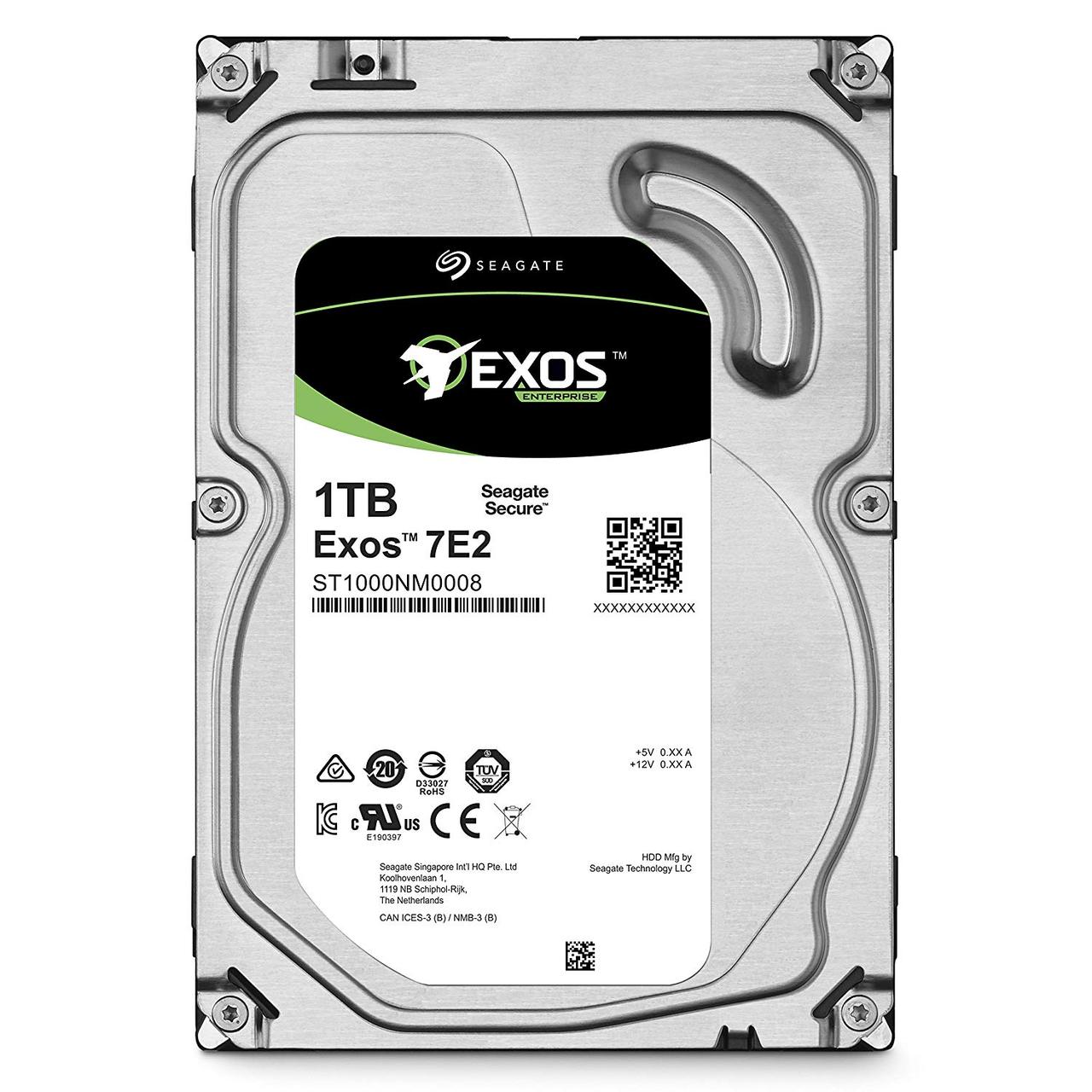 Жёсткий диск HDD 1 Tb SATA 6Gb/s Seagate Exos 7E2 ST1000NM0008 3.5" 7200rpm 128Mb