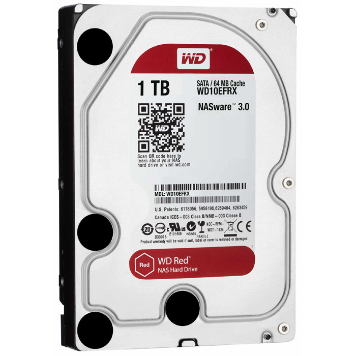 Жёсткий диск HDD 1 Tb SATA 6Gb/s Western Digital Red WD10EFRX