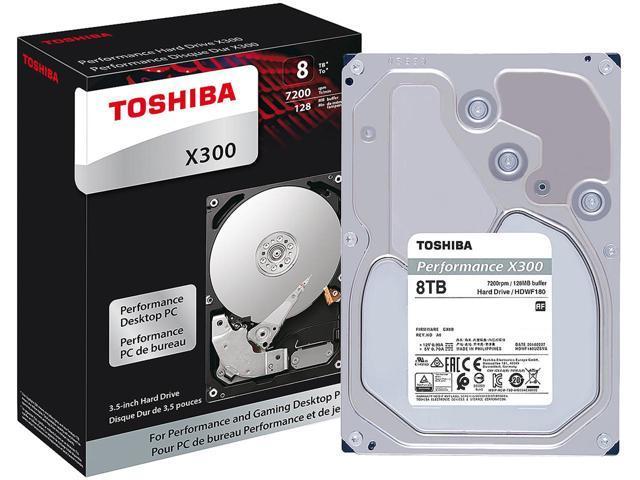 Жесткий диск HDD 8Tb TOSHIBA X300 SATA 6Gb/s 7200rpm 128Mb 3.5" HDWF180EZSTA