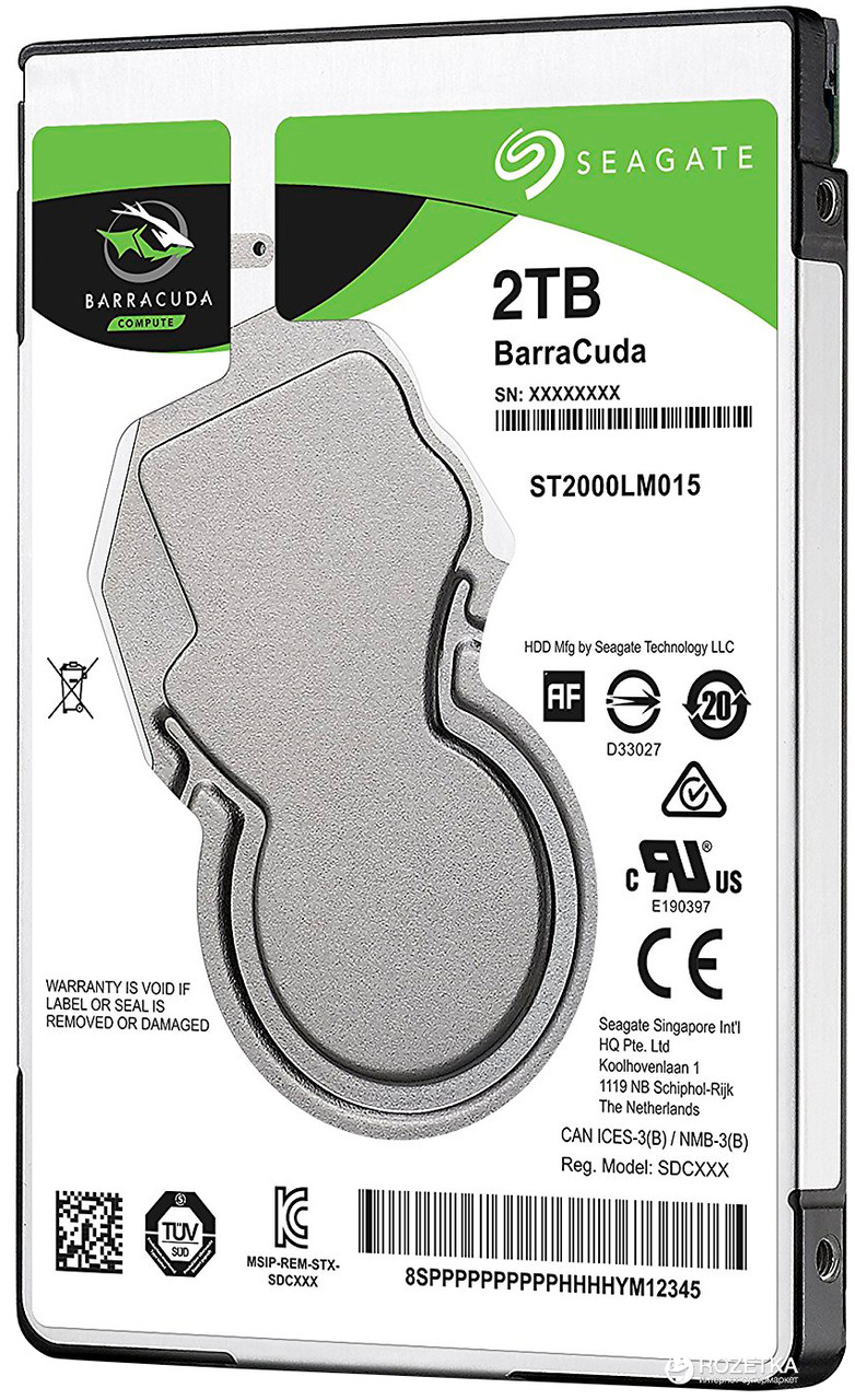 Жесткий диск для ноутбука Seagate 2Tb SATA 6Gb/s 2.5" ST2000LM015