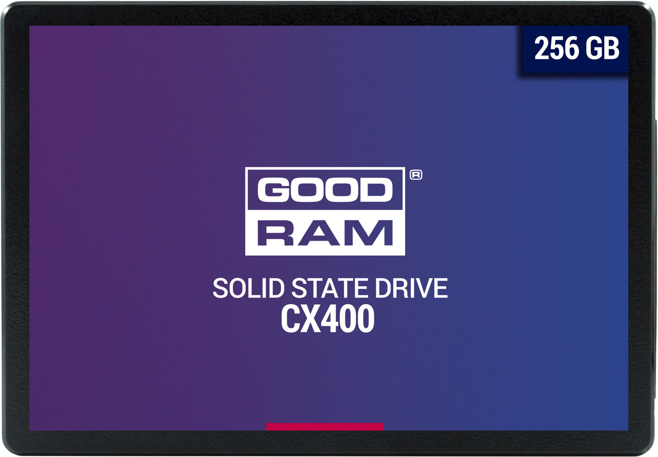 Твердотельный накопитель 256GB SSD GOODRAM CX 400 2.5” SATA3 3D NAND R550Mb/s W490MB/s 7mm SSDPR-CX4