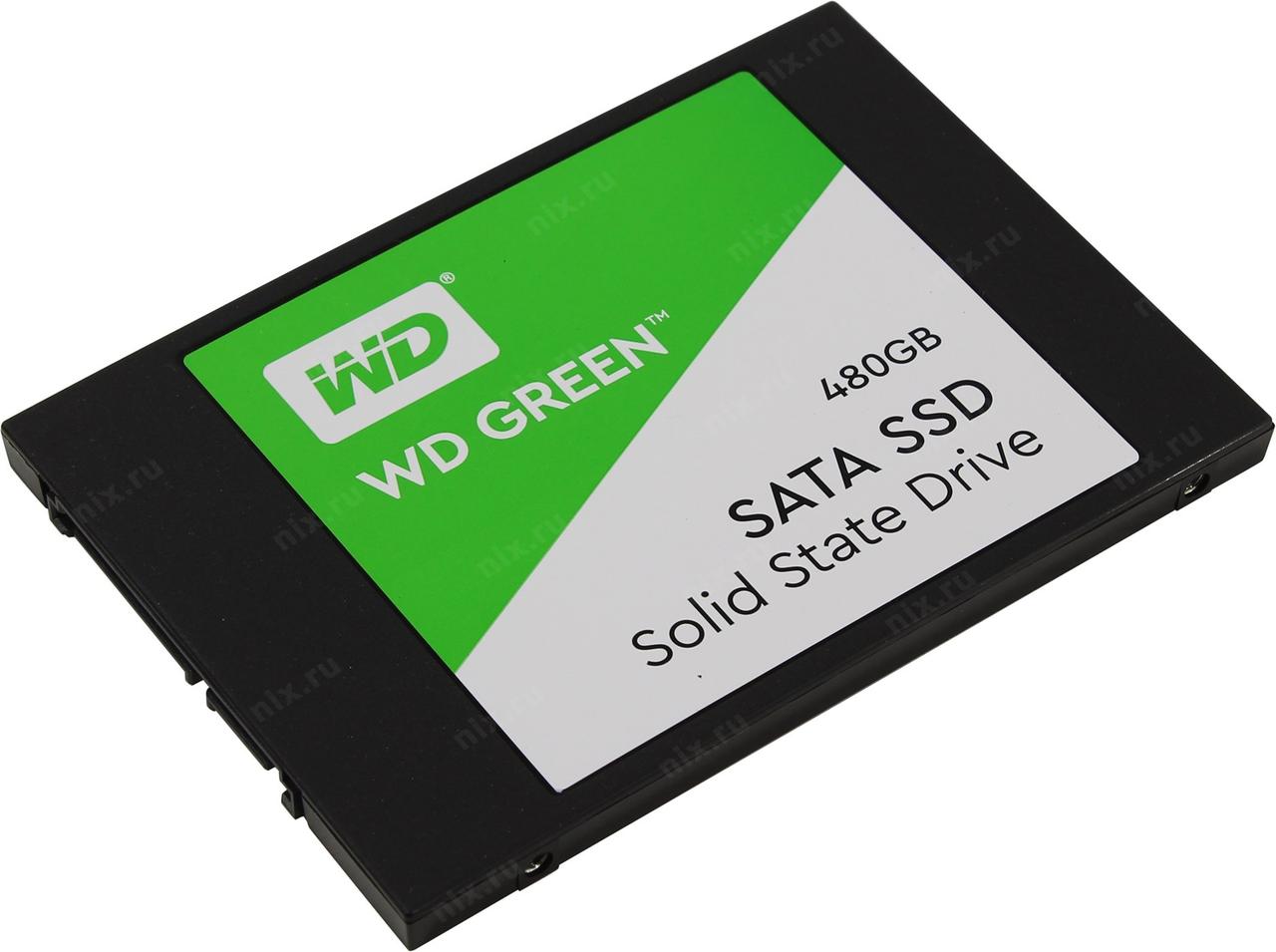 Твердотельный накопитель 480GB SSD WD Серия GREEN 2.5” SATA3 WDS480G2G0A