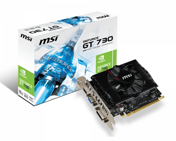 Видеокарта MSI N730-2GD3V2, 2Gb/128bit, DDR3