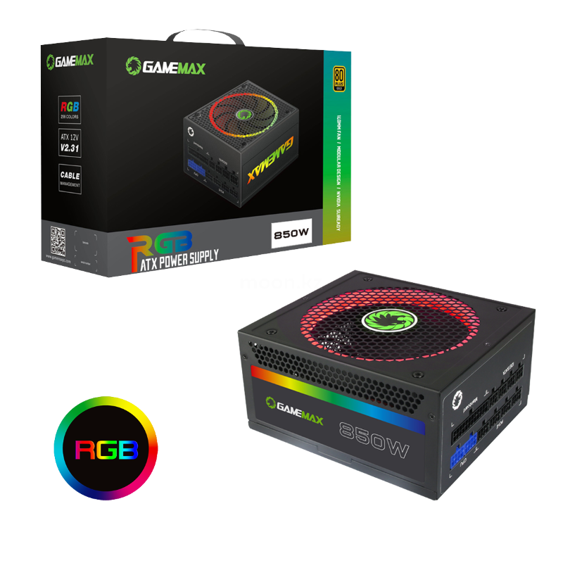 Блок питания 850W GameMax RGB-850 12cm APFC