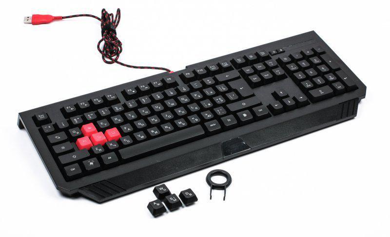 Клавиатура игровая Bloody B120 USB, LED-подсветка клавиш, 1.8 m