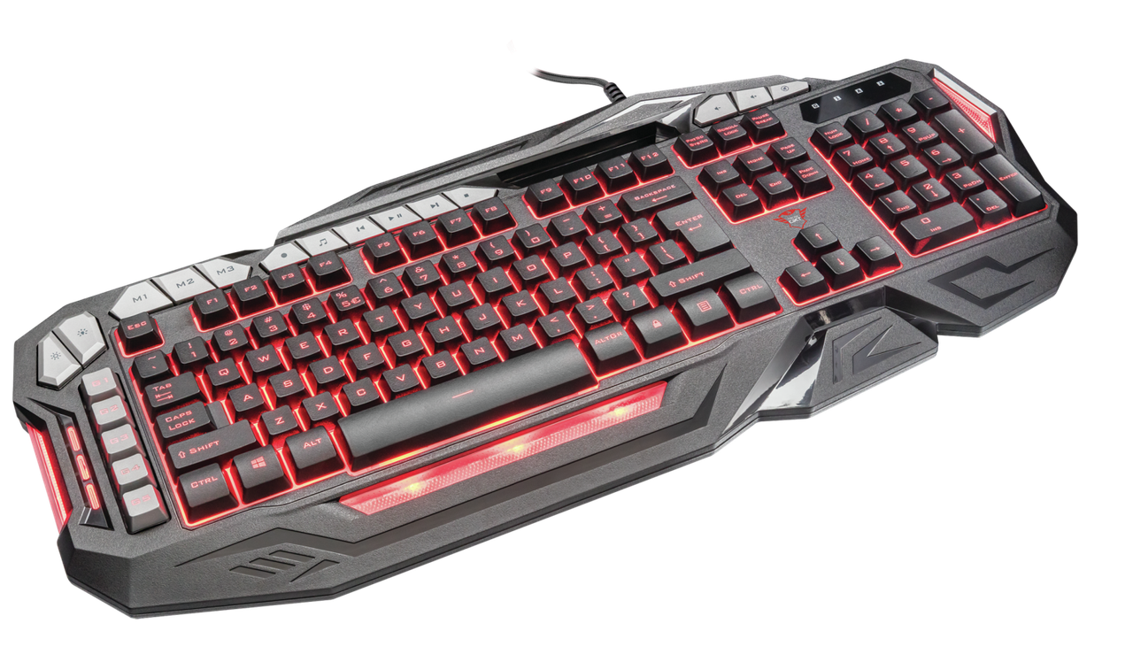 Клавиатура игровая Trust RU GXT285 ADVANCED KB черный