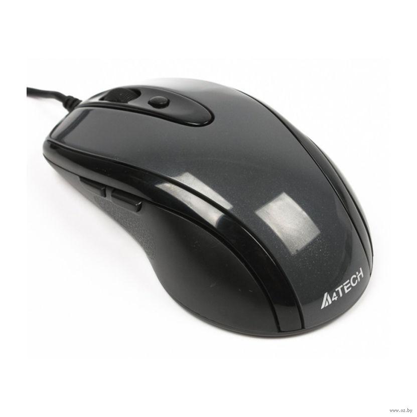 Мышь A4tech N-708X GREY Оптическая USB 1600 dpi