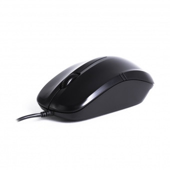 Мышь, Delux, DLM-136OUB, Оптическая, USB, 1000dpi, Длина провода 1, 6 м, Чёрная