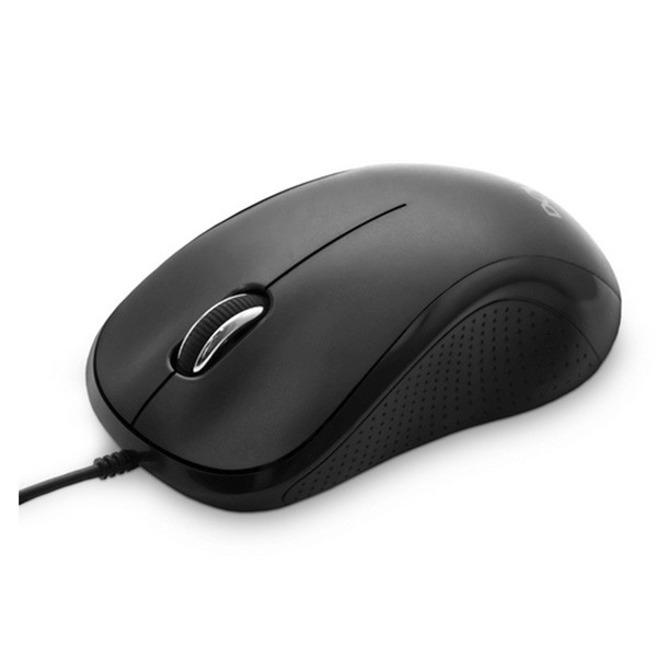 Мышь, Delux, DLM-391OUB, 3D, Оптическая, 1000dpi, USB, Длина кабеля 1, 6 метра, Размер: 111, 6*61, 95*39мм., Чёрный