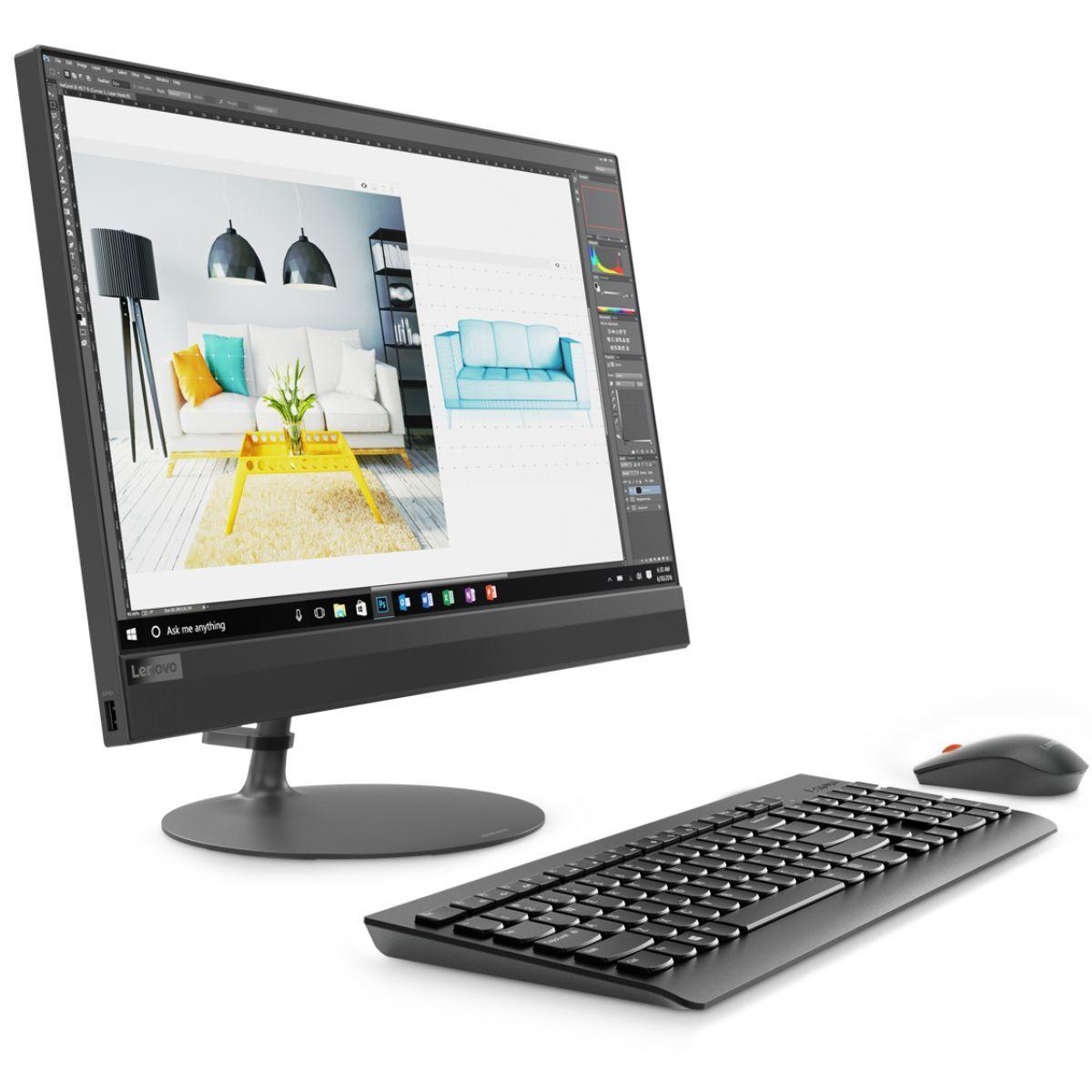Моноблок Lenovo IdeaCentre AIO520-22ICB 21.5'' FHD(1920x1080) IPS/Intel Core i3-8100T 3.10GHz Quad/4GB/1TB/GMA