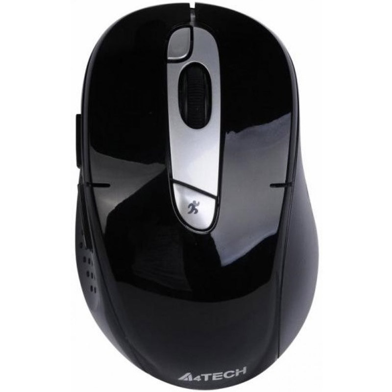 Мышь беспроводная A4tech G11-570FX BLACK-SILVER Оптическая 2,4G USB 2000 dpi