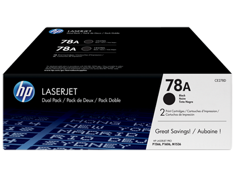 HP CE278AF 78A Dual Black Print Cartridge