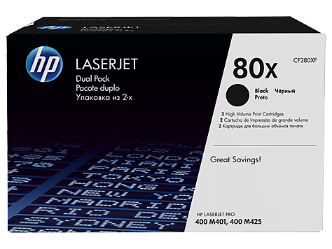 HP CF280XF HP 80X Blk Dual Pack LJ Toner Crtg