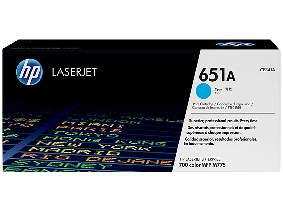 HP CE341A 651A Cyan Toner Cartridge