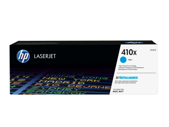 Тонер-картридж HP LaserJet 410X, голубой (CF411X)