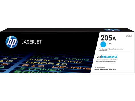 HP CF531A HP 205A Cyan LaserJet Toner Cartridge