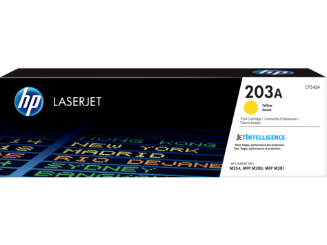 HP CF542A HP 203A Yellow LaserJet Toner Cartridge