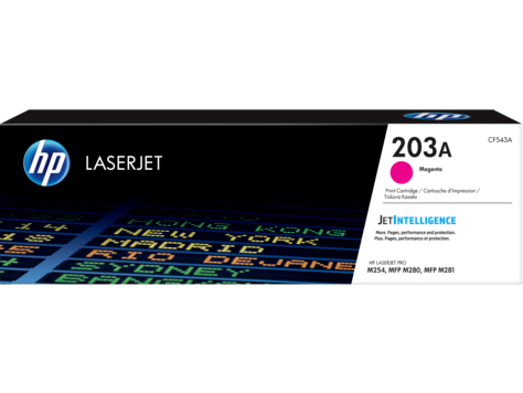 HP CF543A HP 203A Magenta LaserJet Toner Cartridge