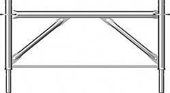 Несущая рама TG 60 промежуточная рама 0.5 м; с наконечниками снизу горячеоцинкованная сталь (0.50 x 1.09)