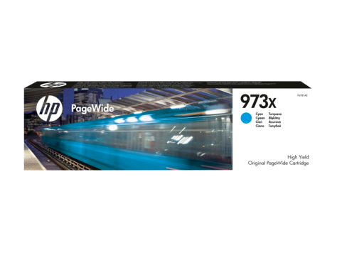HP 973X Cyan Original PageWide Cartridge for