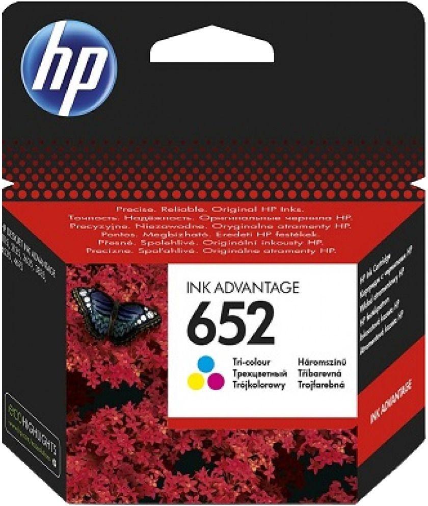 HP 652 Tri-color Ink Cartridge