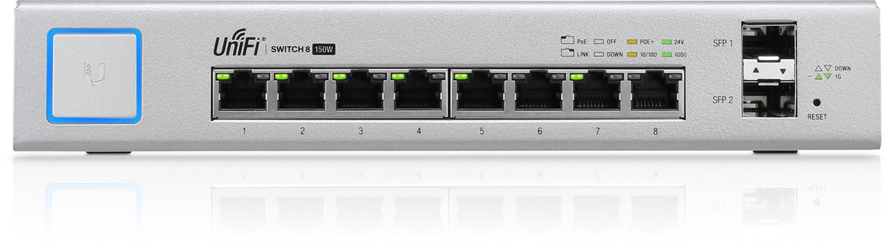Коммутатор Ubiquiti US-8-150W UniFi Switch, 8-Port, 150W