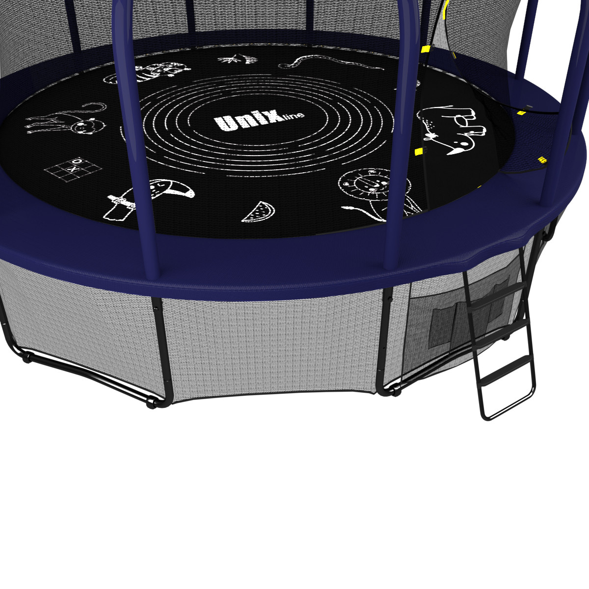 Батут UNIX line SUPREME GAME 10 ft + Basketball - фото 7 - id-p64764632