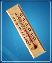Термометр бытовой сувенирный Д-1, исп.2 (0...+50) ц.д.1, основание-дерево, 140х40мм