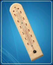 Термометр бытовой сувенирный Д-3, исп.4 (0...+50) ц.д.1, основание-дерево, 200х50мм