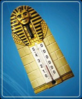 Термометр бытовой сувенирный "Фараон" (0...+50) ц.д. 1, основание-гипс