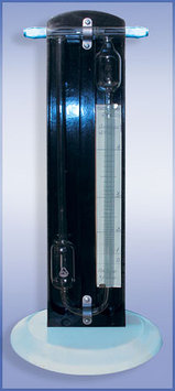 Реометр стеклянный лабораторный РДС с диафрагмой (0-4 л/мин, цена деления 0,1мм)