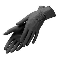 Перчатки Black vinyl/nitrile blend gloves нитрило-виниловые  (100 штук) размер М