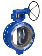 Затвор дисковый поворотный межфланцевый бабочка текофи
