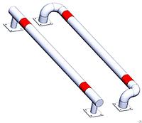 Колесоотбойник металлический, 1800 мм