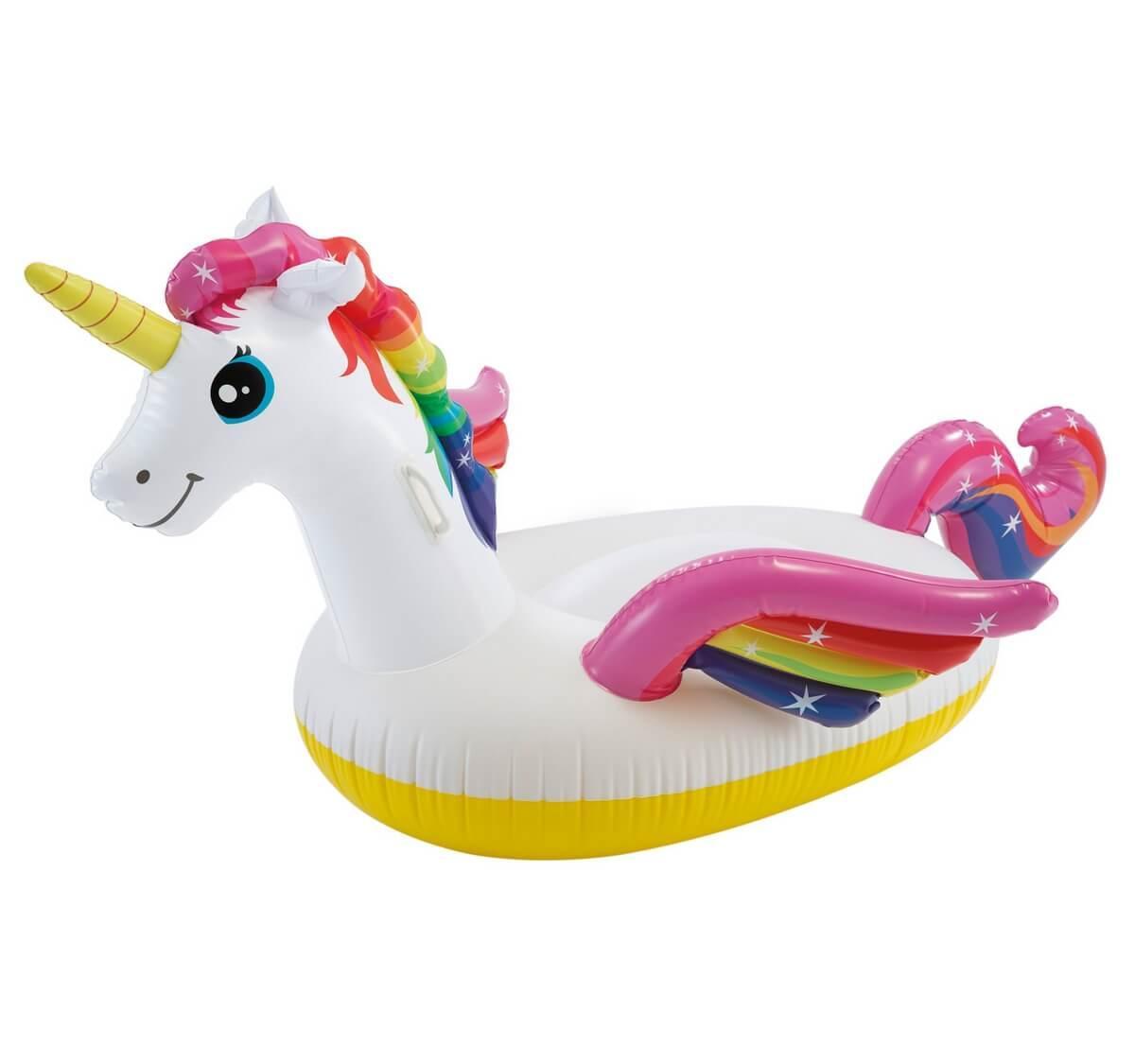 Надувная игрушка Intex Единорог, 2 места Возрост: От 3 лет, Нагрузка: 120кг, Винил, Цвет: Бело-розовый